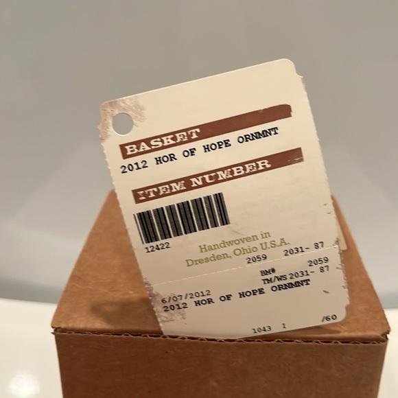 Longaberger Ornament - 2012 Horizon of Hope Ornament NWT and NIB - Picture 8 of 12